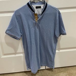 Zara blue polo size medium